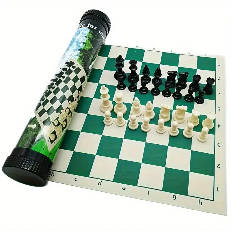 65/75/95mm Chess Pieces Set with Carrying Case Adult Children Chess Intellectual Toys Plastic Chess Championship Strategy Game