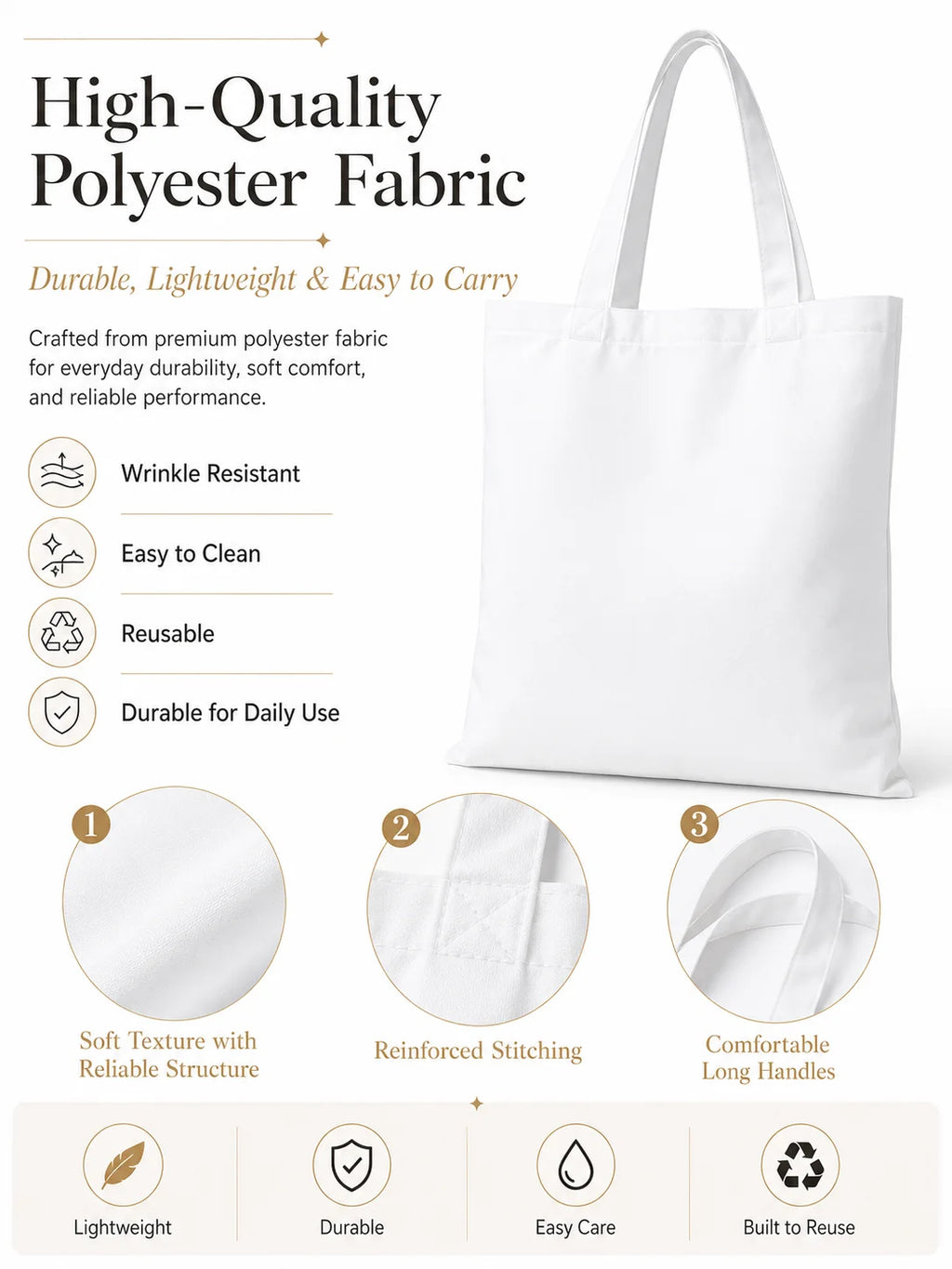 Checkerboard Checkered Board Storage Bags Washable Reversible Shopping Bag with White Handles, for Daily School & Market Use