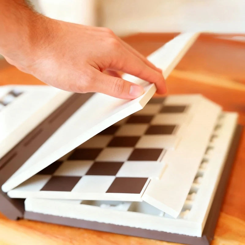3D Printed Chess Book, Chess Set With Storage Books Design Folding Board Game For Adults Portable Compact Game Set