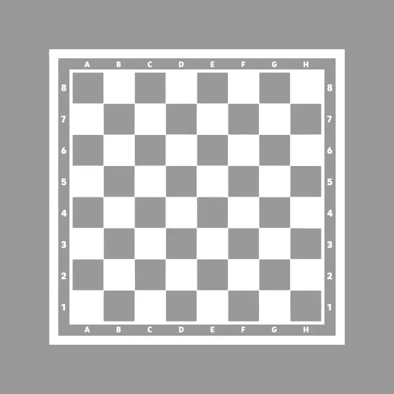 Chess and Checker Game Board Vinyl Decal, Table Sticker, Intellectual Game, Room Design Art Home Decor, Chess Player Gift Z624