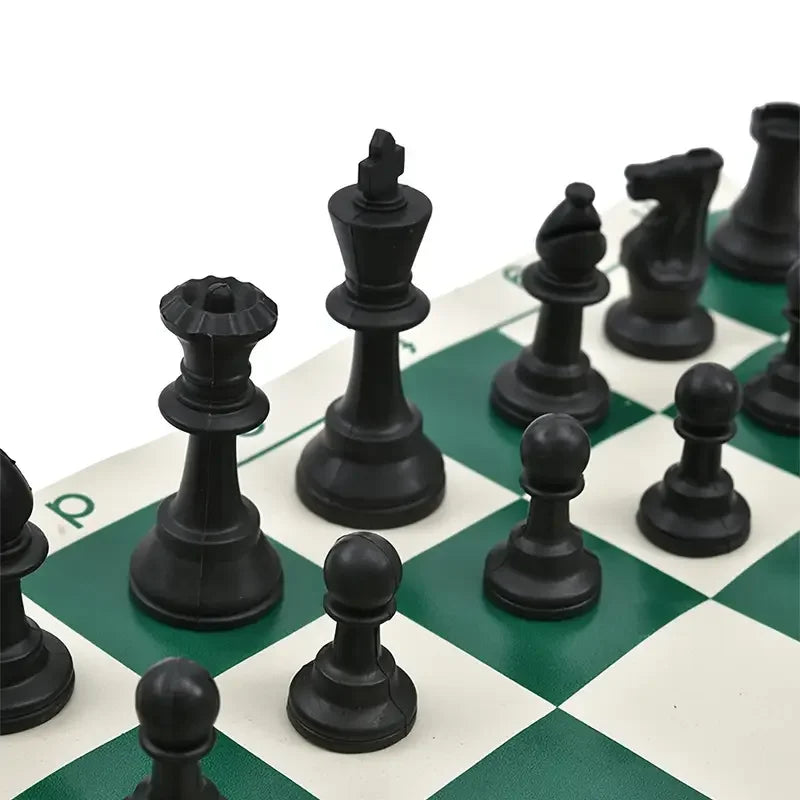 65/75/95mm Chess Pieces Set with Carrying Case Adult Children Chess Intellectual Toys Plastic Chess Championship Strategy Game