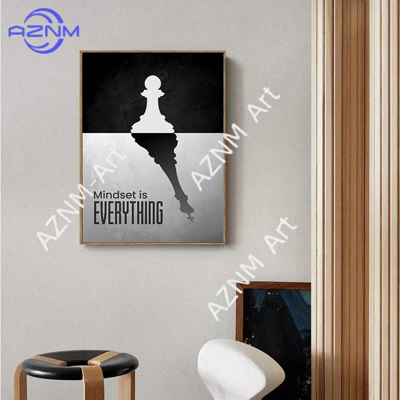 Vintage International Chess Canvas Poster Game Wall Art Picture for Living Room Bedroom Playroom Bar Club Modern Home Decor Gift