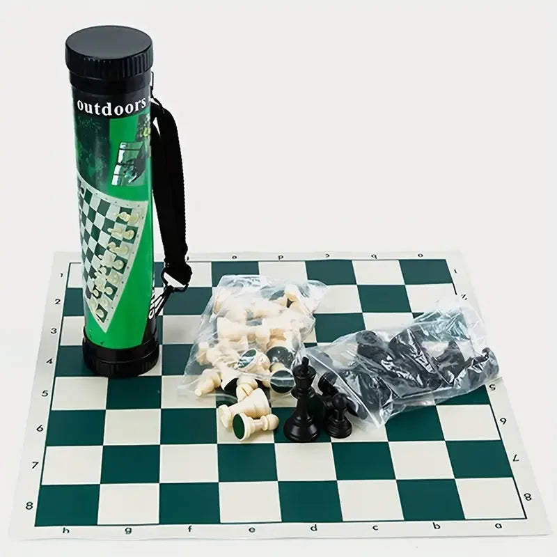 65/75/95mm Chess Pieces Set with Carrying Case Adult Children Chess Intellectual Toys Plastic Chess Championship Strategy Game