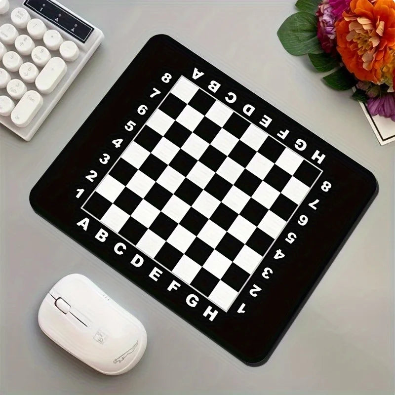 Chess-themed mouse pad