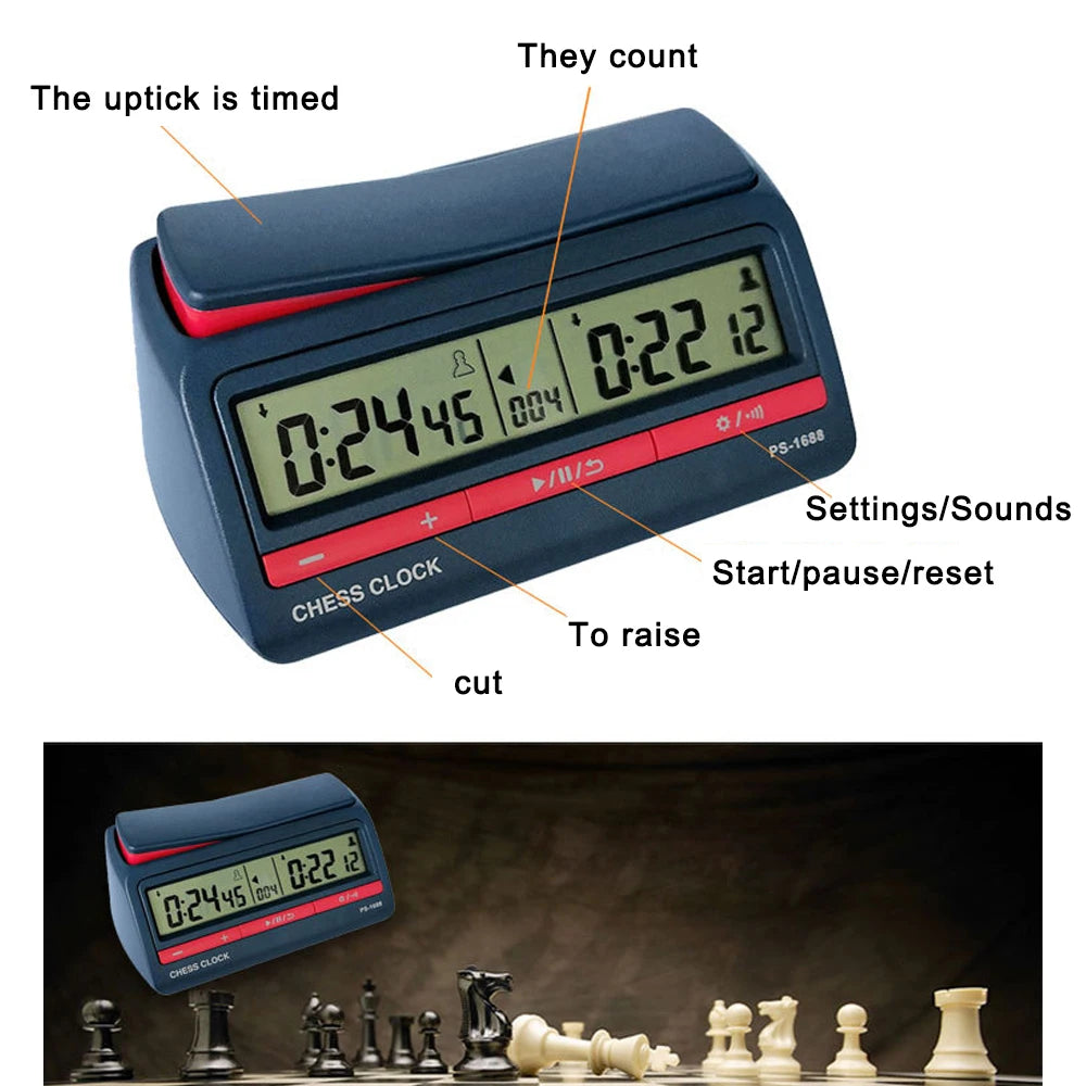 Chess Clock Chinese Chess / Go / Chess Games Timer Clock Game Timer Chess Digital Timer Board Game Clock
