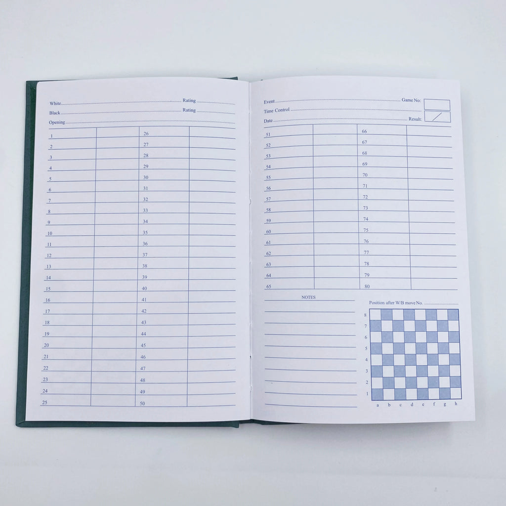 Premium Chess Scorebook - Gift for chess player -Chess Records Organizer, Performance Log, Game Analysis Journal, Chess Notation