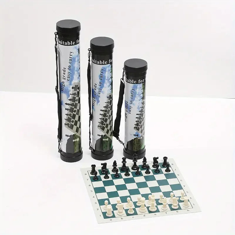 65/75/95mm Chess Pieces Set with Carrying Case Adult Children Chess Intellectual Toys Plastic Chess Championship Strategy Game